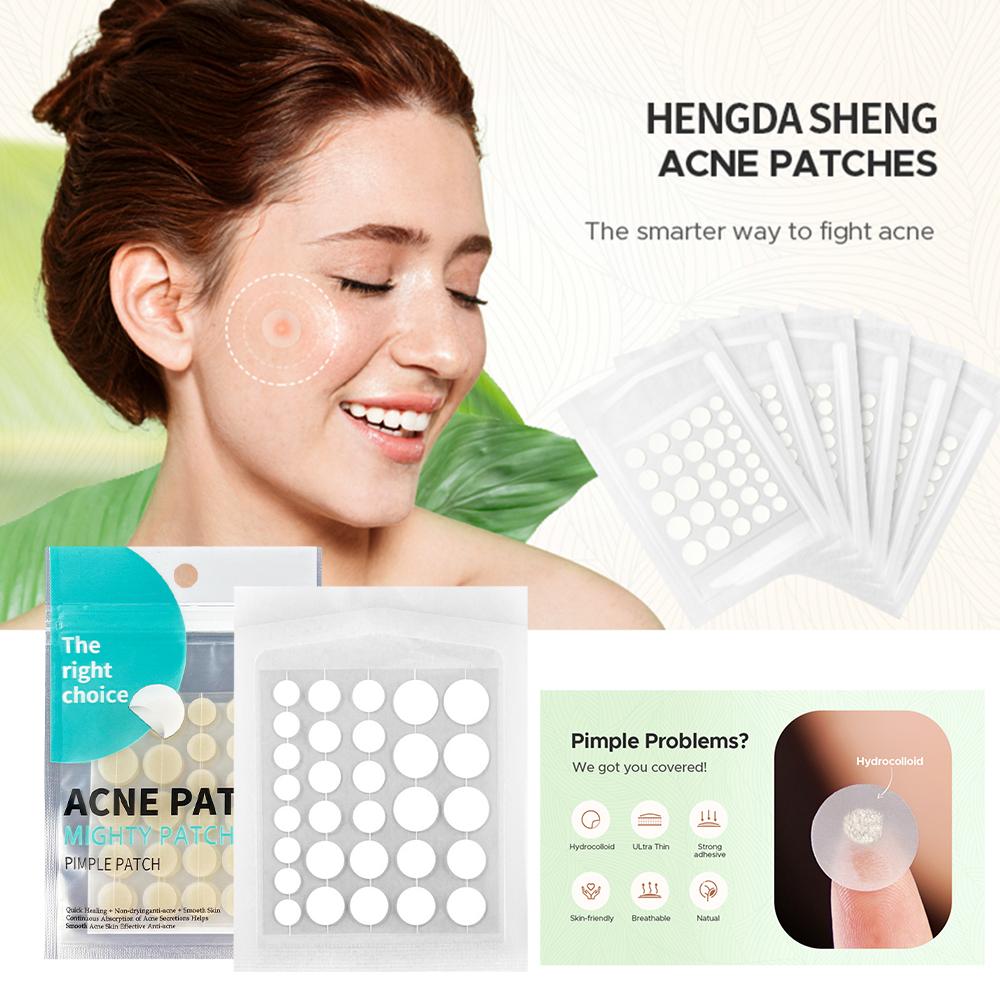 thumbnail image 2 of SGACAI 30 parches para el acné, parches para manchas de acné, tratamiento hidrocoloide para manchas de acné, O2 para la piel, 2 of 7
