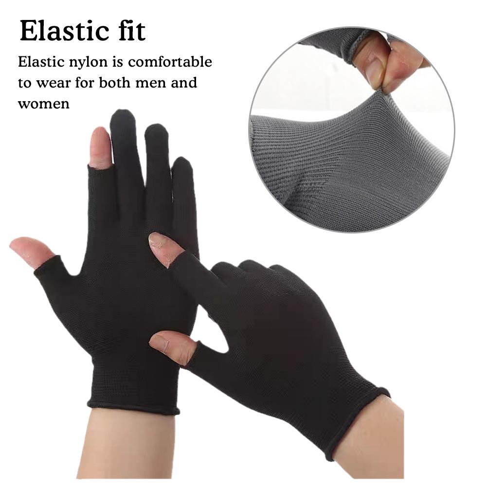 thumbnail image 4 of Ruifaya Guantes de medio dedo transpirables para montar a caballo, para hombre y mujer, para exteriores, Dri Prof A4, 4 of 7
