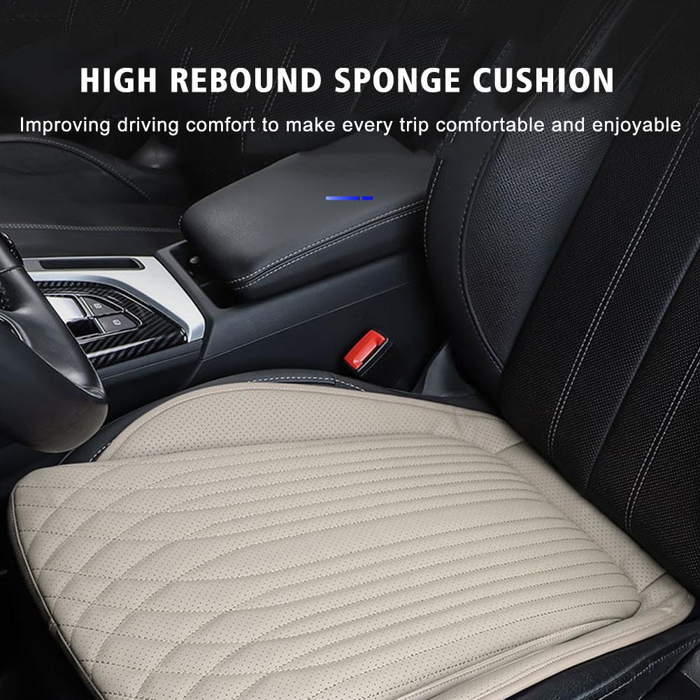 thumbnail image 3 of SGACAI Funda de cuero de lujo para asiento de coche, transpirable, para asiento delantero, cojín T8O6, 3 of 7