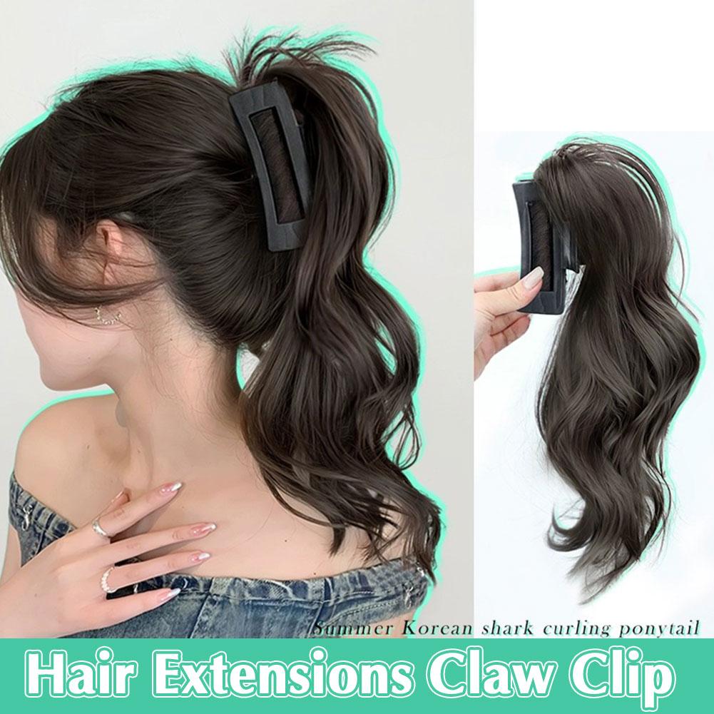 thumbnail image 5 of Ruifaya Extensiones de cabello con pinzas para cola de caballo, extensiones de cabello de cola de caballo de pieza corta, N3E3 de, 5 of 7