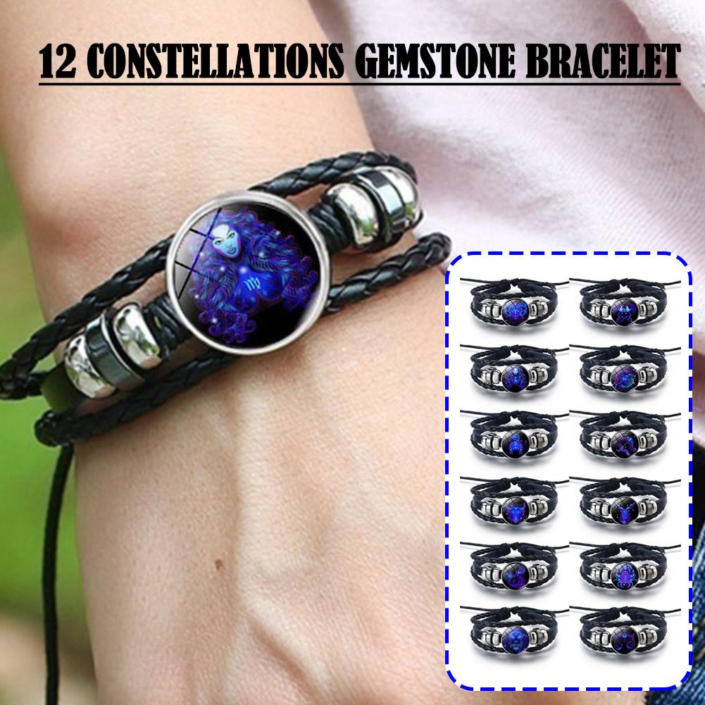 thumbnail image 2 of Wartleves Pulsera de manifestación serena con piedras preciosas de las 12 constelaciones, nueva versión mejorada S2, 2 of 7