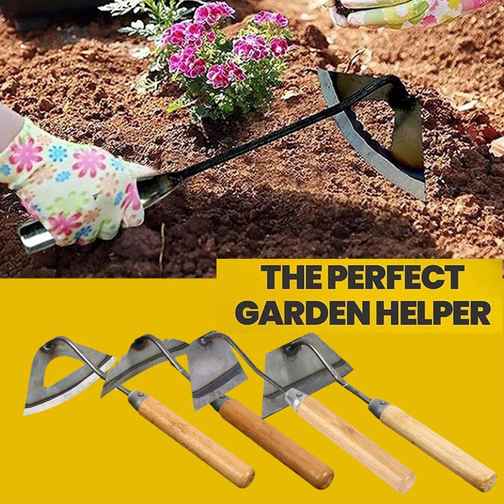 thumbnail image 2 of Ruifaya Rastrillo de azada hueca Herramienta agrícola para jardinería para desmalezar y eliminar las malas hierbas de las verduras, 2 of 7