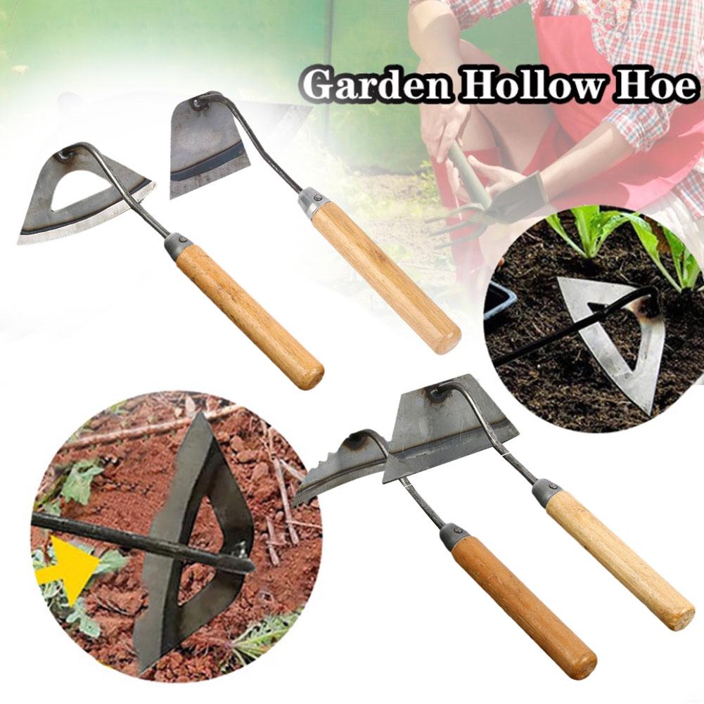 thumbnail image 4 of Ruifaya Rastrillo de azada hueca Herramienta agrícola para jardinería para desmalezar y eliminar las malas hierbas de las verduras, 4 of 7