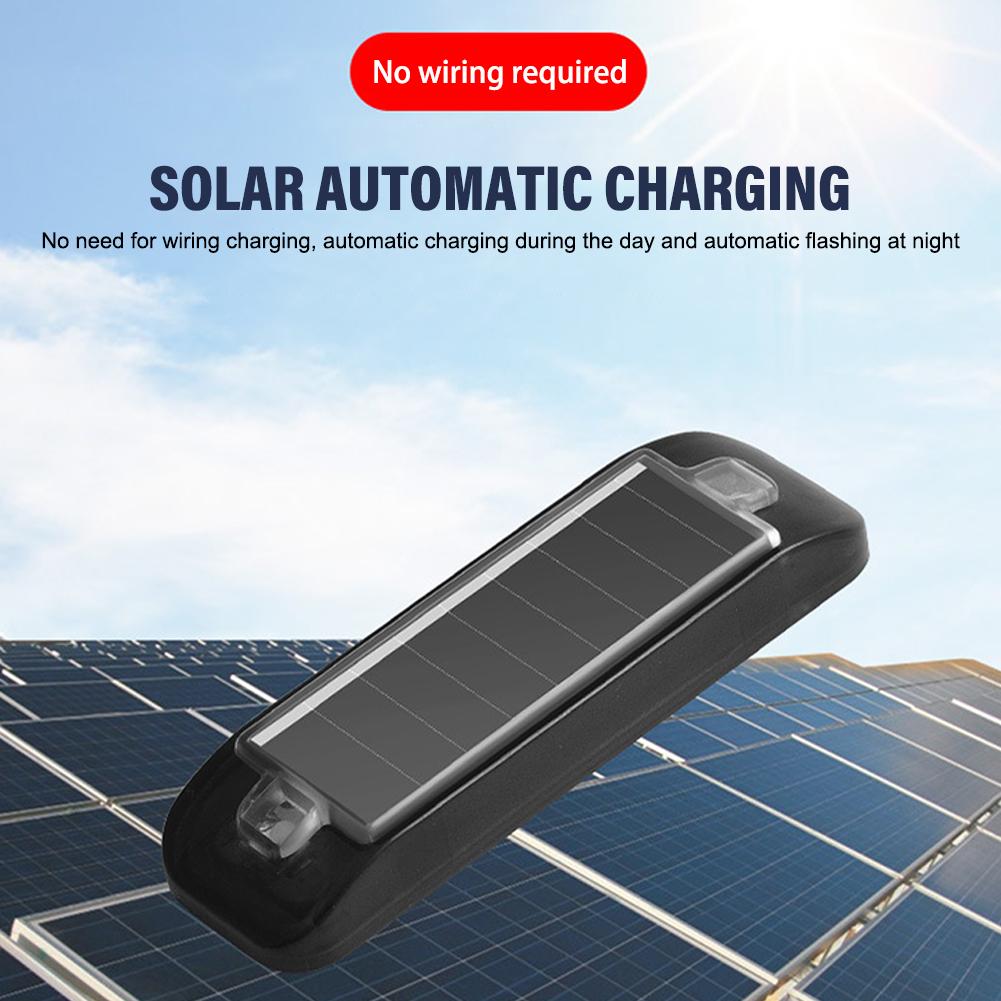 thumbnail image 4 of Ruifaya Alarma de coche con luz LED solar de advertencia y flash, sistema antirrobo de seguridad falsoΔ, 4 of 7
