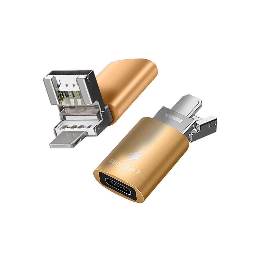 thumbnail image 5 of Ruifaya Adaptador USB-C a OTG genérico de 30 W para transferencia de datos de carga rápida para iPhone Cable G9E3 Cable convertidor para computadoras portátiles, 5 of 7