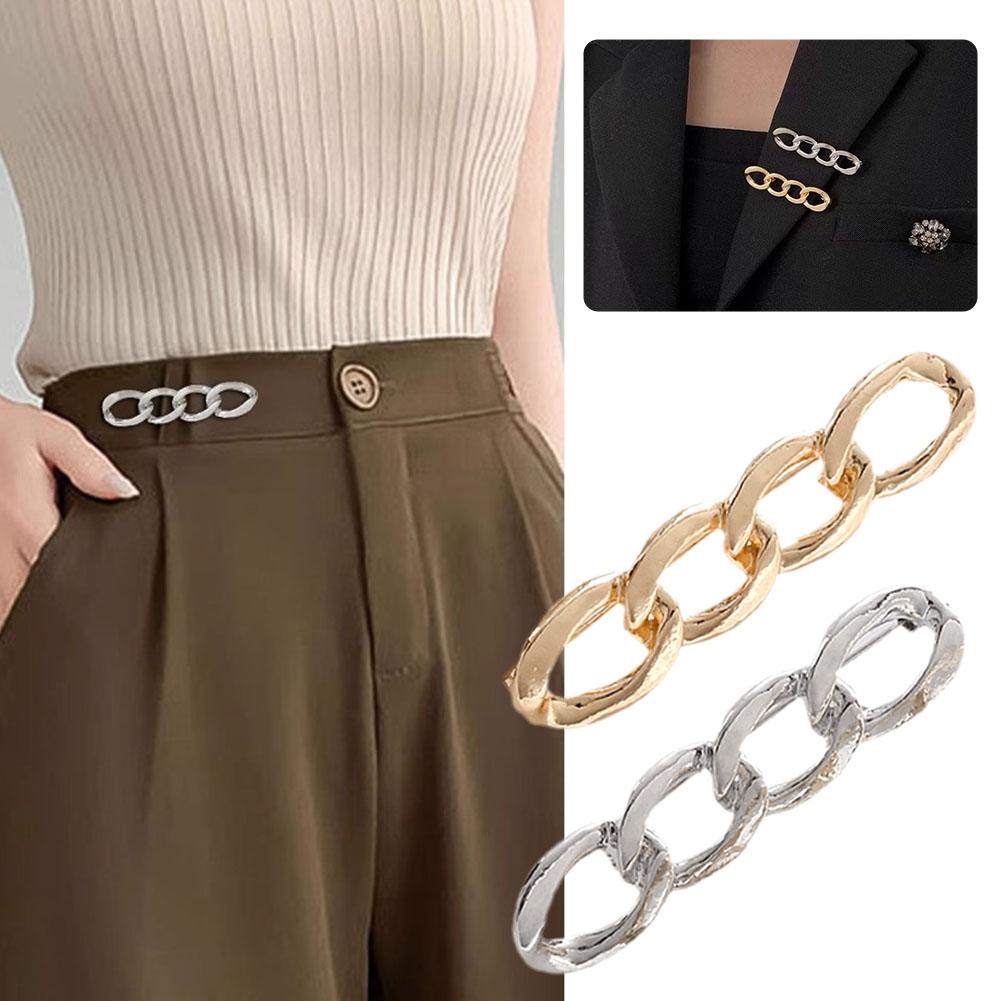thumbnail image 2 of SGACAI Botón Pin Extensor de Cintura Cinturón Metal Para Mujeres Hombres Jeans, 2 of 7