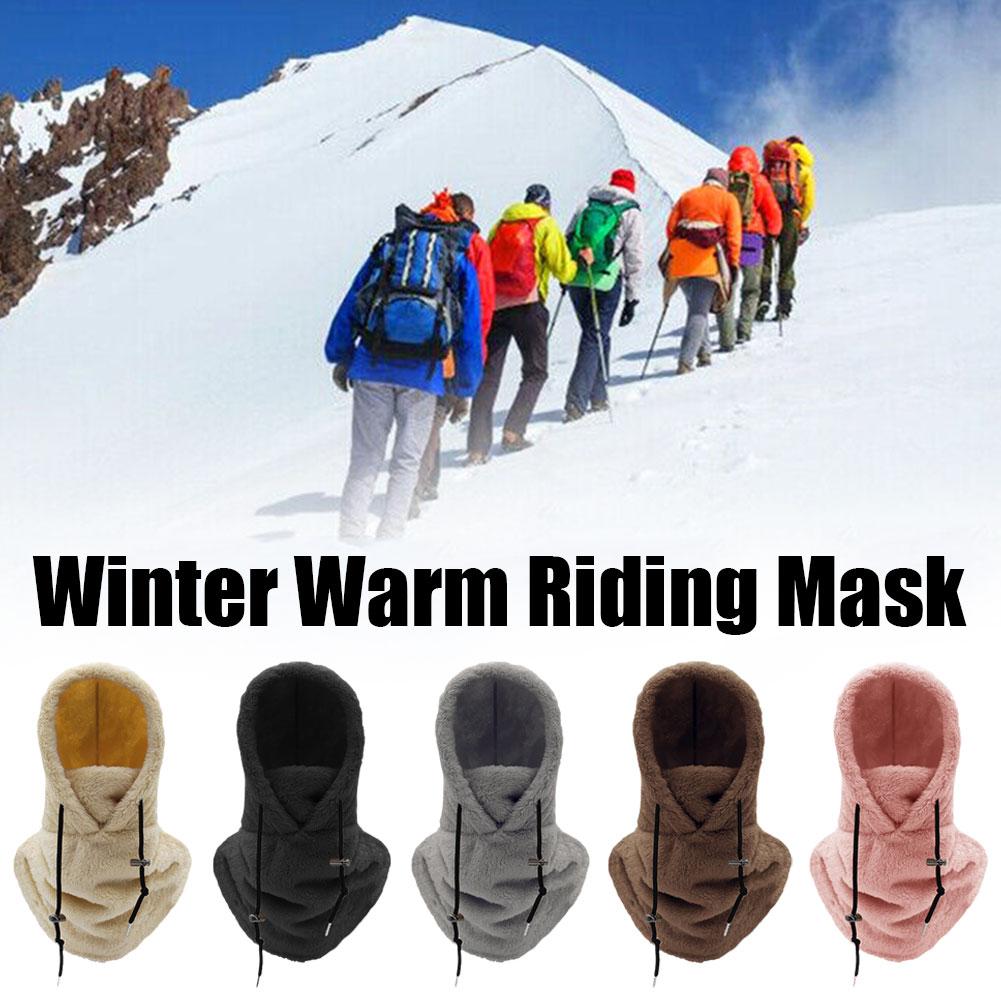 thumbnail image 2 of Wartleves Bufanda con capucha para invierno, máscara para el cuello y la cara para esquiar, gorro con capucha y forro polar térmico✨b L6T1 ,) ь■, 2 of 7