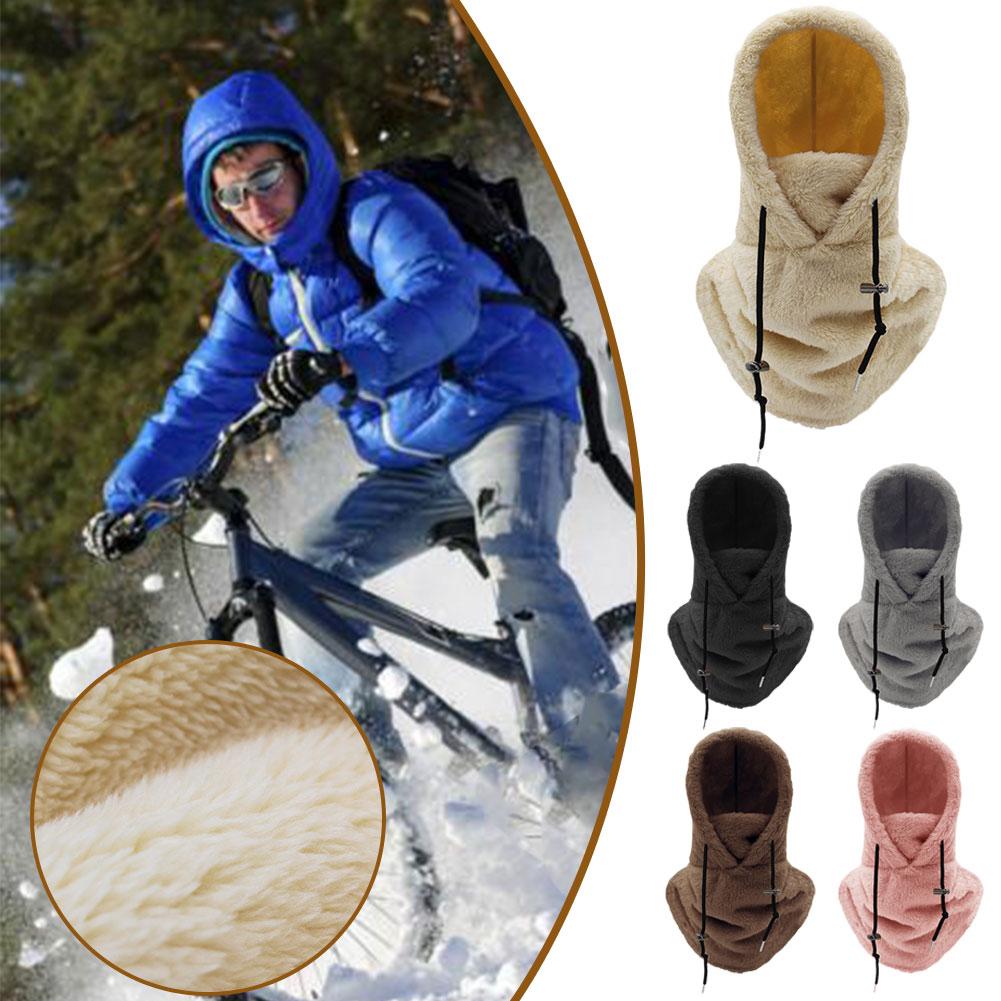 thumbnail image 4 of Wartleves Bufanda con capucha para invierno, máscara para el cuello y la cara para esquiar, gorro con capucha y forro polar térmico✨b L6T1 ,) ь■, 4 of 7