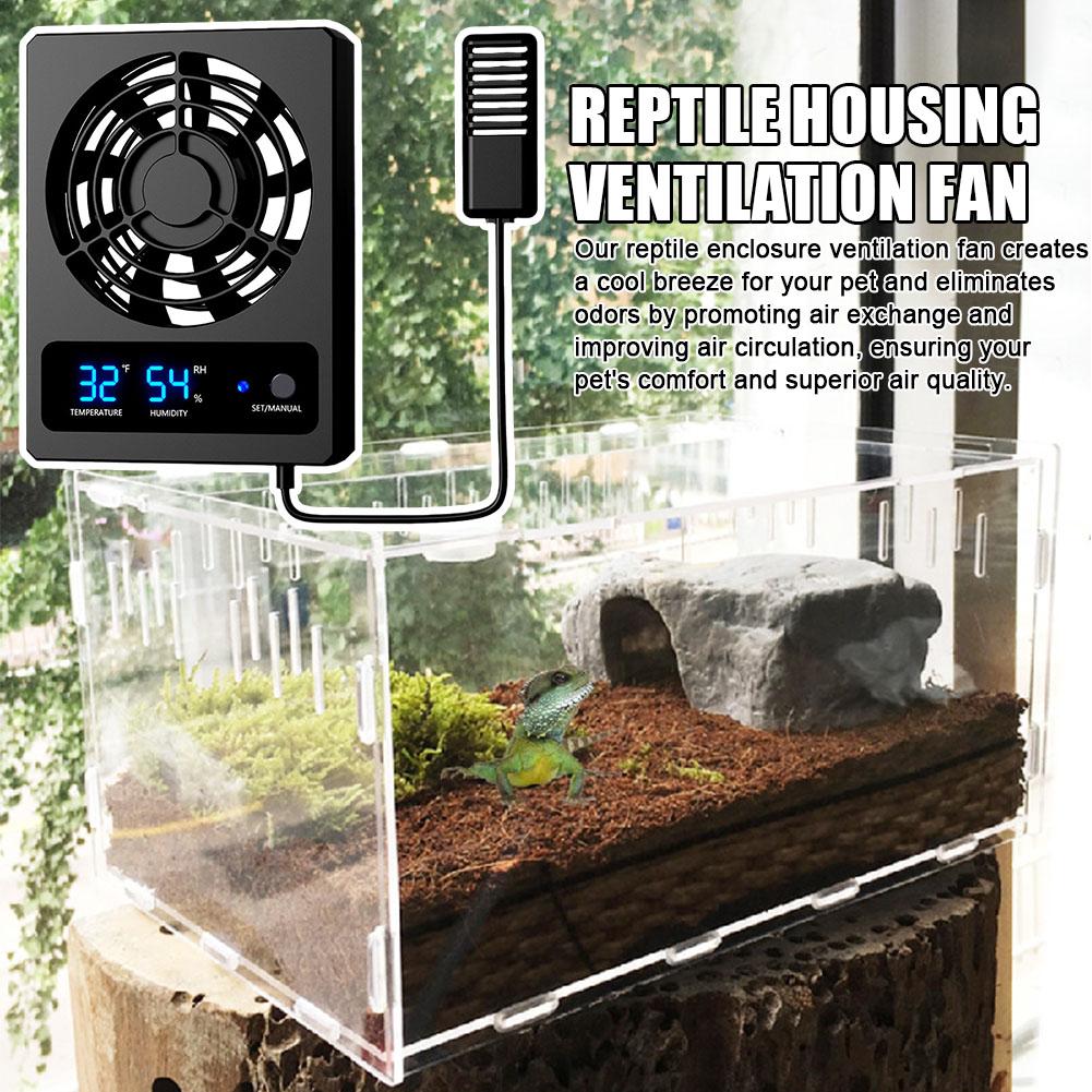 thumbnail image 4 of SGACAI 1X Ventilador de ventilación para recinto de reptiles, terrario deshumidificador" para, 4 of 7