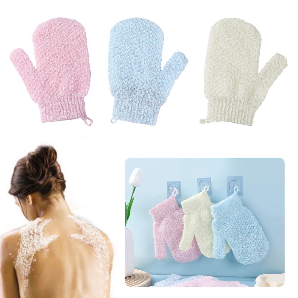 thumbnail image 2 of SGACAI Guantes de ducha exfoliantes para lavar la piel, guantes de baño de spa, guantes de baño de espuma antideslizantes, 2 of 7