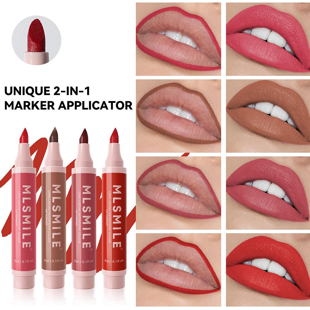 thumbnail image 4 of SGACAI Marcador de labios resistente al agua, efecto de color duradero, lápiz labial resistente al sudor, nuevo U1, 4 of 7