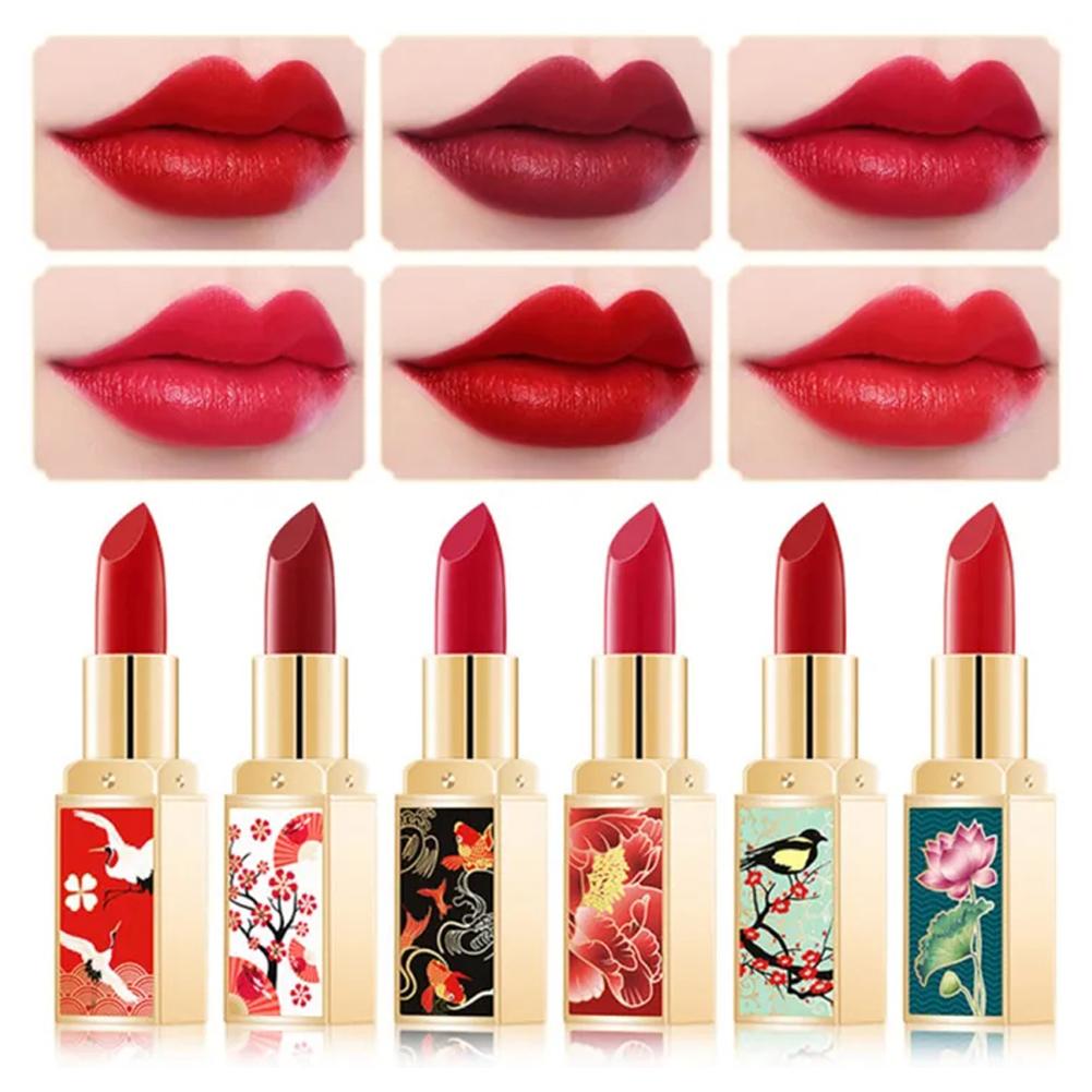 thumbnail image 2 of Ruifaya Kit de lápiz labial de estilo chino mate aterciopelado para mujer, regalo, colorete resistente al agua, 2 of 7