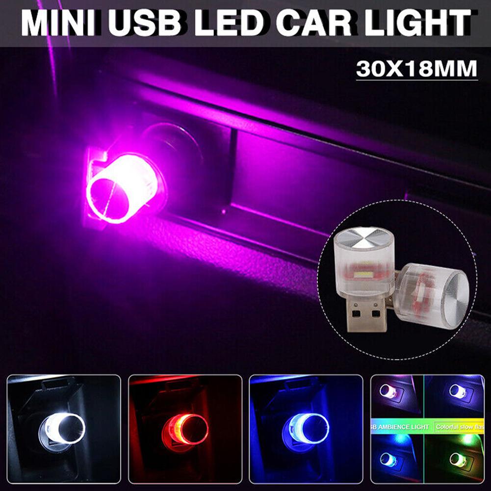 thumbnail image 3 of Ruifaya Mini luz LED roja inalámbrica USB para coche, ambiente interior de neón -UKSEL, 3 of 7