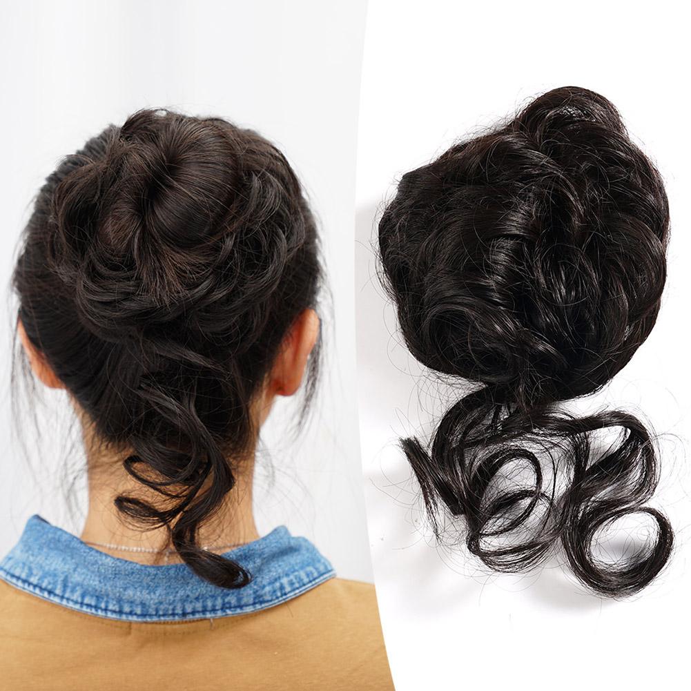 thumbnail image 3 of SGACAI Extensiones de cabello con moño desordenado, coletero, recogido, como si fuera humano, CALIENTE, real, 3 of 7