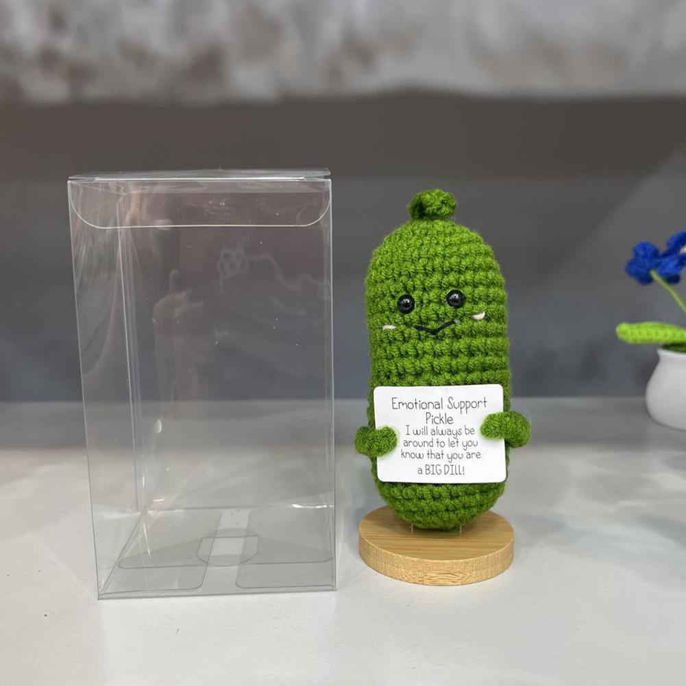 Handmade Emotional Support Pickled Cucumber Gift, Handmade Crochet  Emotional Support Pickles, Cute Croc…