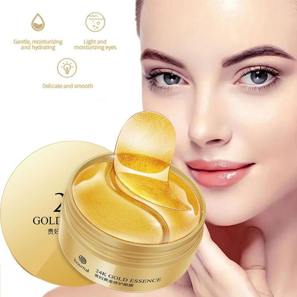 thumbnail image 5 of SGACAI Mascarilla hidratante para ojos con oro y algas marinas, parches de gel antienvejecimiento, antiarrugas y ojeras, 5 of 7