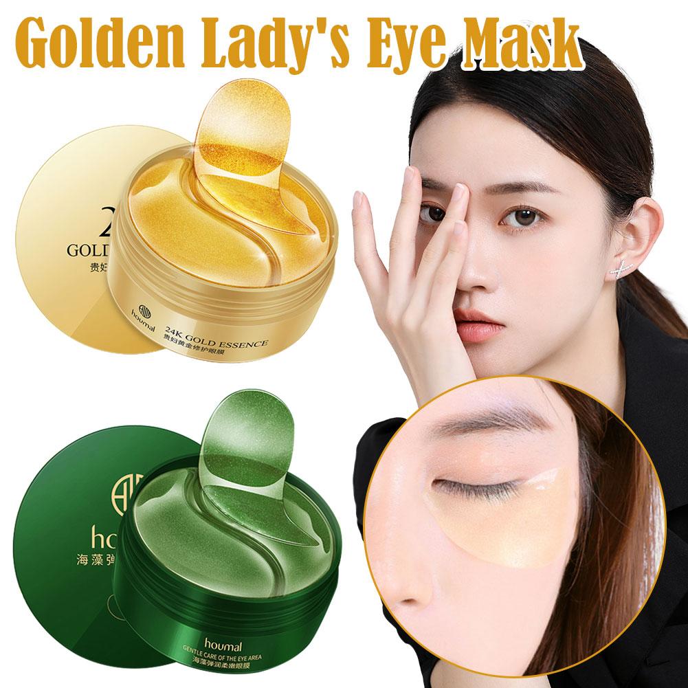 thumbnail image 3 of SGACAI Mascarilla hidratante para ojos con oro y algas marinas, parches de gel antienvejecimiento, antiarrugas y ojeras, 3 of 7