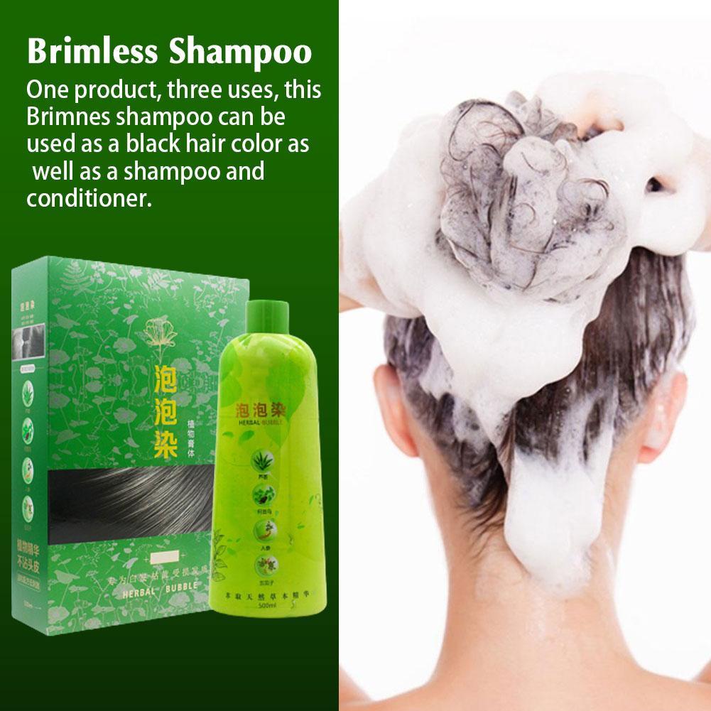 thumbnail image 3 of SGACAI Champú sin rebordes de 500 ml, champú para tinte de cabello gris con burbujas a base de hierbas NUEVO Prof, 3 of 7