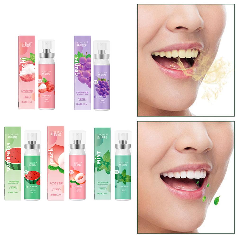 thumbnail image 3 of Ruifaya Desodorantes en aerosol bucal Aliento fresco Sabor uva y melocotón Cuidado refrescante bucal=, 3 of 7