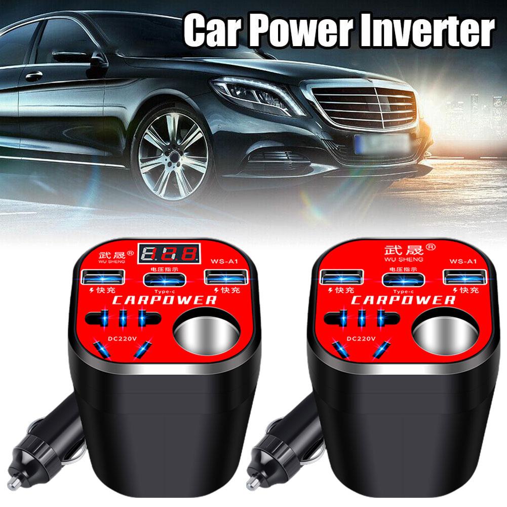 thumbnail image 2 of Ruifaya 1X Inversor convertidor tipo taza montado en el automóvil Cargador QC, Convertidor✨✨ Coche, 2 of 7