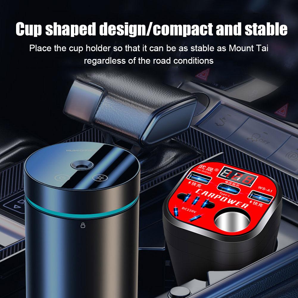 thumbnail image 3 of Ruifaya 1X Inversor convertidor tipo taza montado en el automóvil Cargador QC, Convertidor✨✨ Coche, 3 of 7