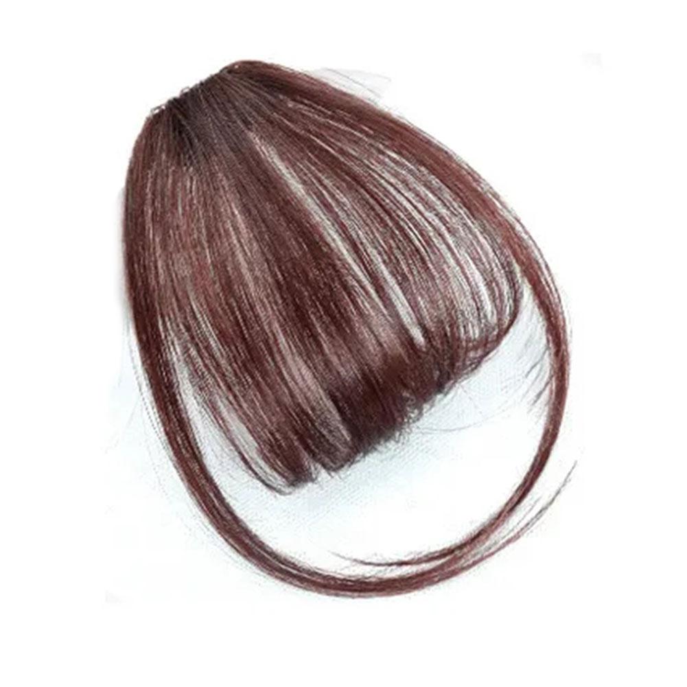 thumbnail image 5 of Ruifaya Extensión de cabello postizo con flequillo fino para mujer, con clip en la parte delantera, 5 of 7