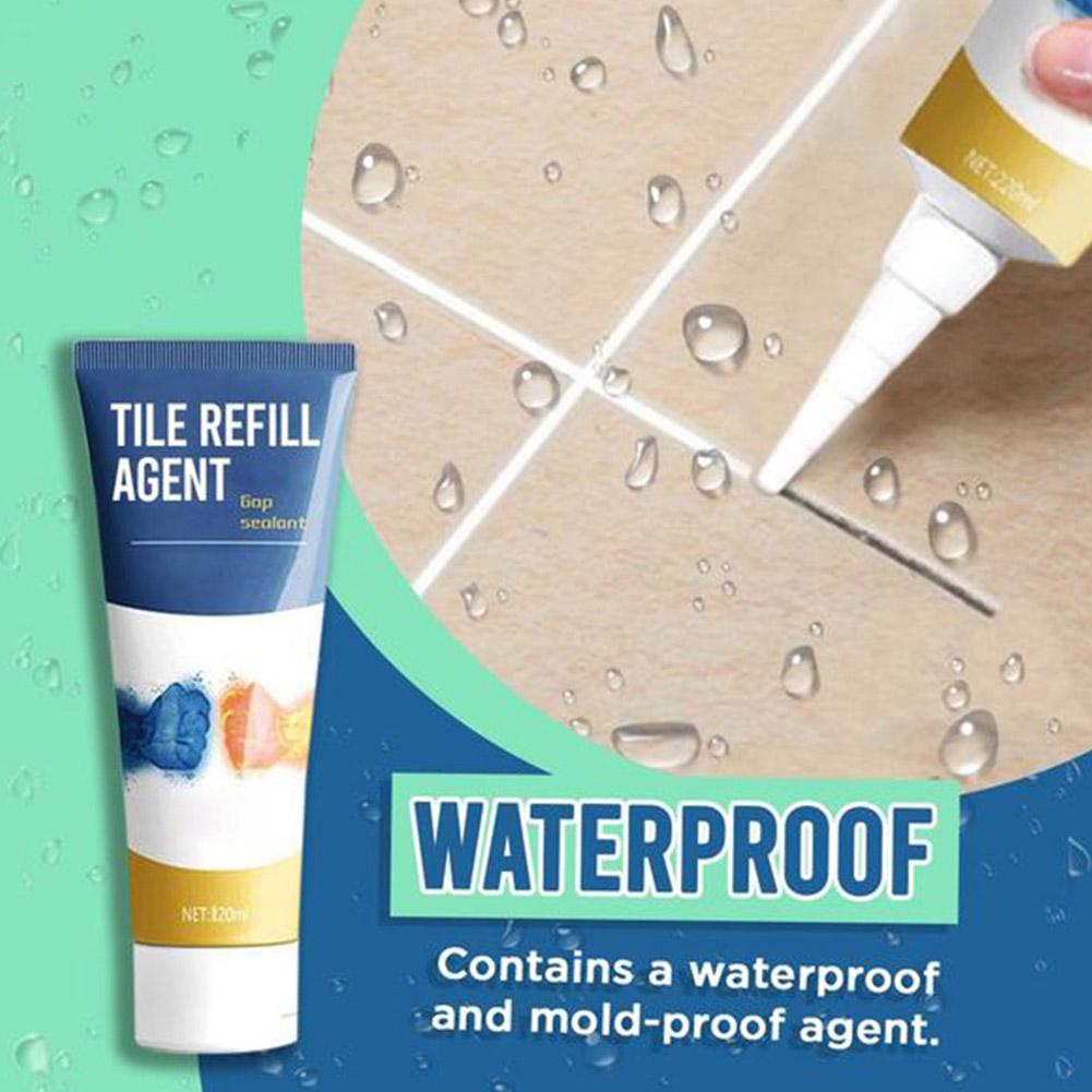 thumbnail image 3 of Ruifaya Agente reparador impermeable para azulejos blancos de 20/120 ml, relleno para paredes de porcelana H4, 3 of 7