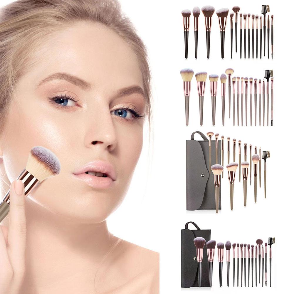 thumbnail image 4 of SGACAI Juego de 15 brochas de maquillaje profesionales, kit de maquillaje cosmético, lote E6, 4 of 7