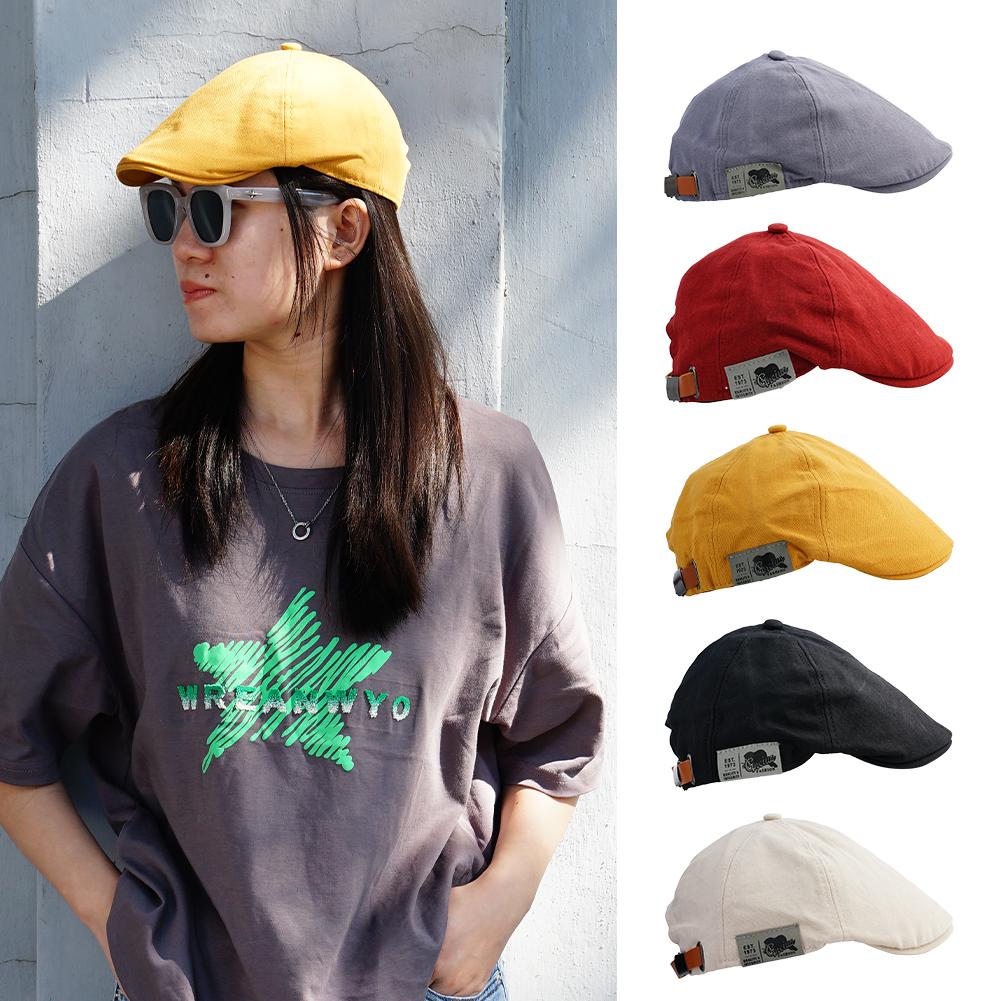 thumbnail image 3 of SGACAI Gorra plana estilo retro de algodón con hiedra para hombre, boina ajustable para vendedor de periódicos, sombrero de taxista Gatsby para conducir, 3 of 7