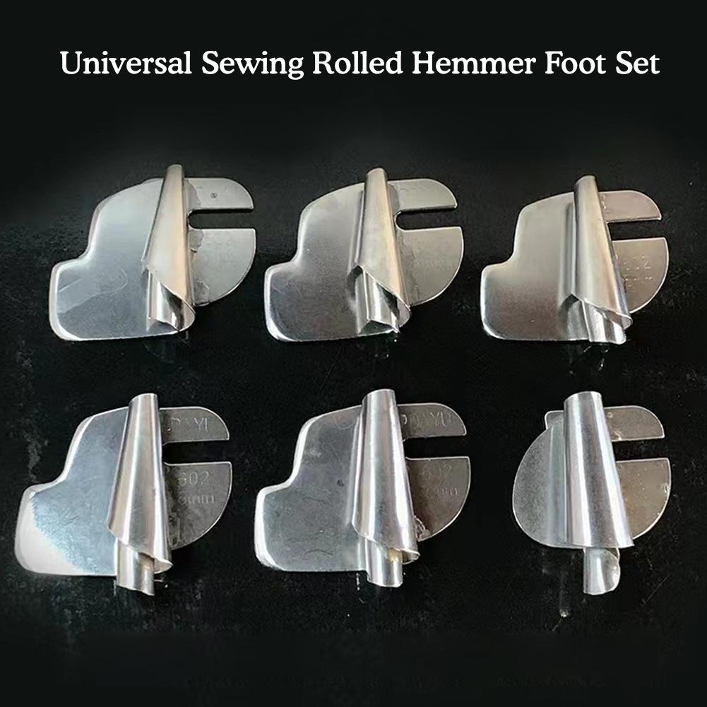  Universal Sewing Rolled Hemmer Foot Set 3-10mm, Wide