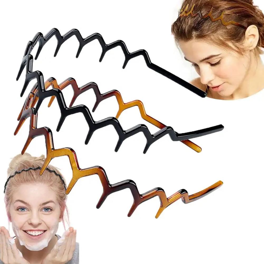 thumbnail image 3 of SGACAI 1/2x Diademas de plástico Alicebands Grip Teeth Spiky Girls Ladies Hair, 3 of 7