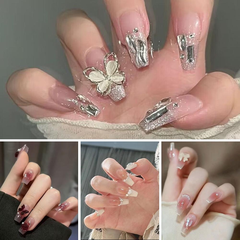 thumbnail image 2 of Wartleves Arte de uñas postizas Panel de uñas postizas largo Mejora de uñas con uñas postizas, 2 of 7