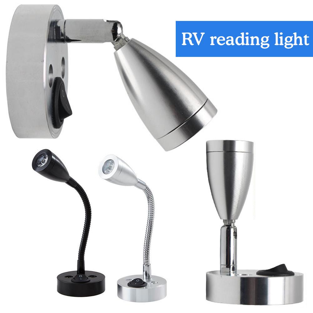 thumbnail image 2 of Ruifaya Luz de lectura LED para interior de RV, 2 W, puerto USB, 5 V, 2 A, interruptor con foco, 2 of 7
