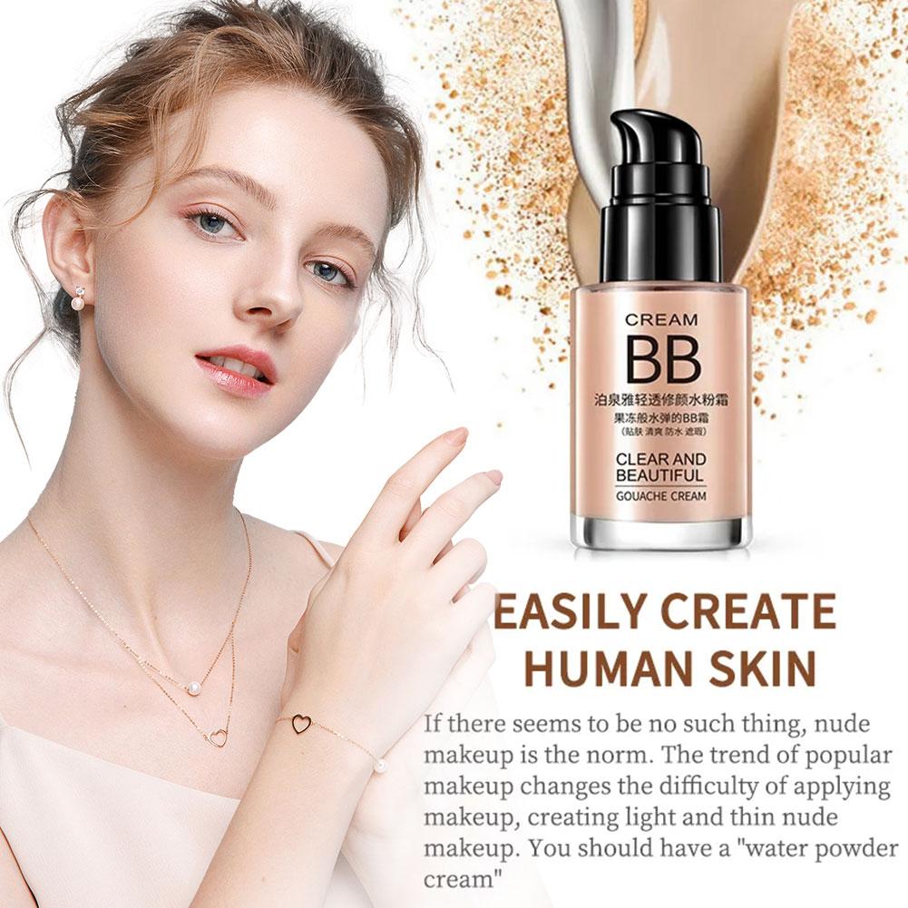 thumbnail image 2 of SGACAI Base de maquillaje líquida hidratante resistente al agua y blanqueadora BB Cream Brighten Base, 2 of 7