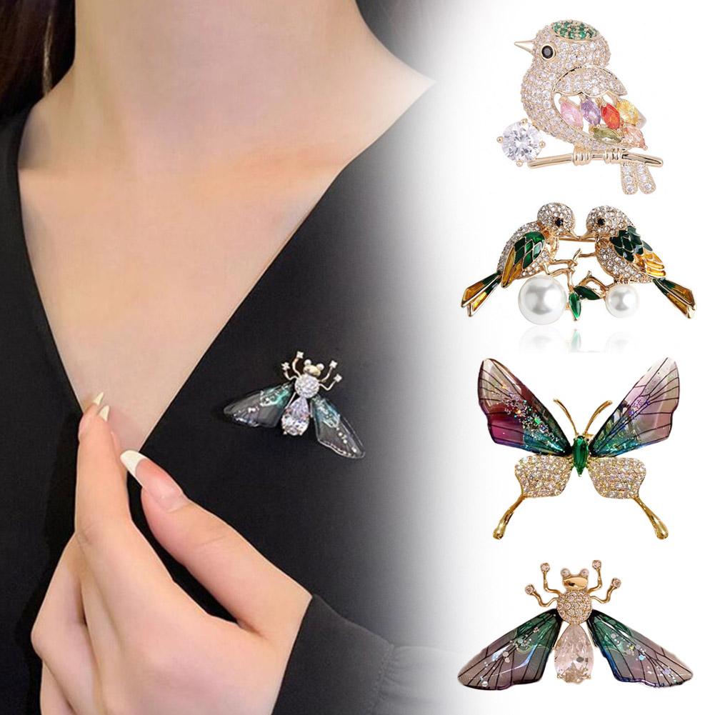 thumbnail image 2 of SGACAI Broche de pájaro DeliUSte para mujeres y niñas, insignias, ropa, joyas, Navidad, EE. UU., 2 of 7