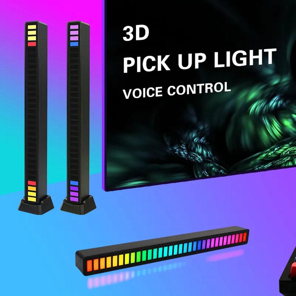 thumbnail image 4 of SGACAI Luz ambiental interior del coche LED RGB, luces de captación, lámpara de sonido, luz ambiental, decoración, música, aplicación inteligente para el ritmo del coche, 4 of 7