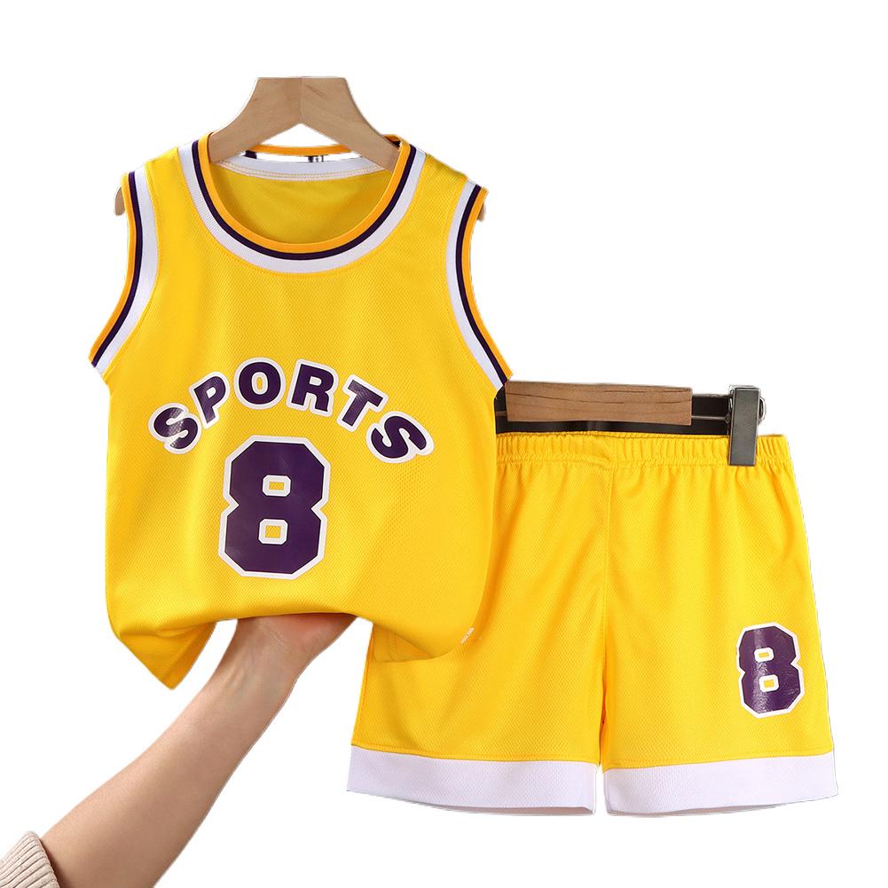 thumbnail image 5 of Wartleves Camiseta de baloncesto para niños y niñas, ropa para adolescentes, camiseta, camisola, chándal, pantalones cortos, I5 ⭐\, 5 of 7