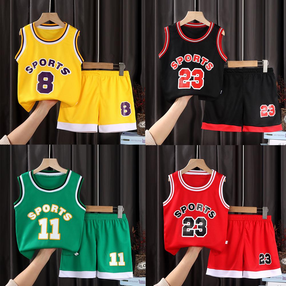 thumbnail image 2 of Wartleves Camiseta de baloncesto para niños y niñas, ropa para adolescentes, camiseta, camisola, chándal, pantalones cortos, I5 ⭐\, 2 of 7