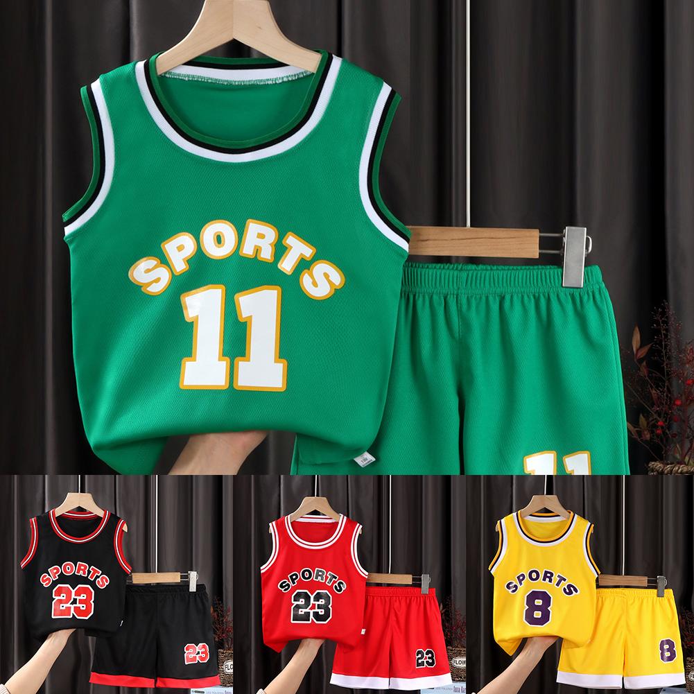 thumbnail image 3 of Wartleves Camiseta de baloncesto para niños y niñas, ropa para adolescentes, camiseta, camisola, chándal, pantalones cortos, I5 ⭐\, 3 of 7