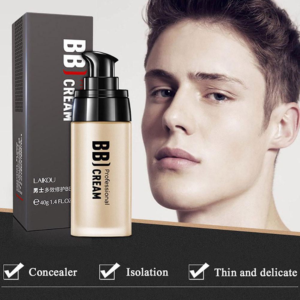 thumbnail image 5 of Wartleves Crema BB para hombres Corrector facial de cobertura total Base de maquillaje de larga duración, 5 of 7