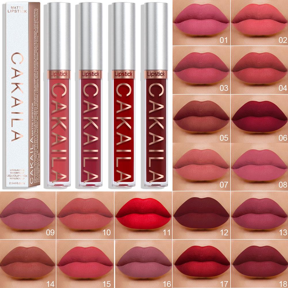 thumbnail image 2 of SGACAI Lápiz labial mate brillo de labios de larga duración aterciopelado brillo de labios mujeres y niñas, 2 of 7