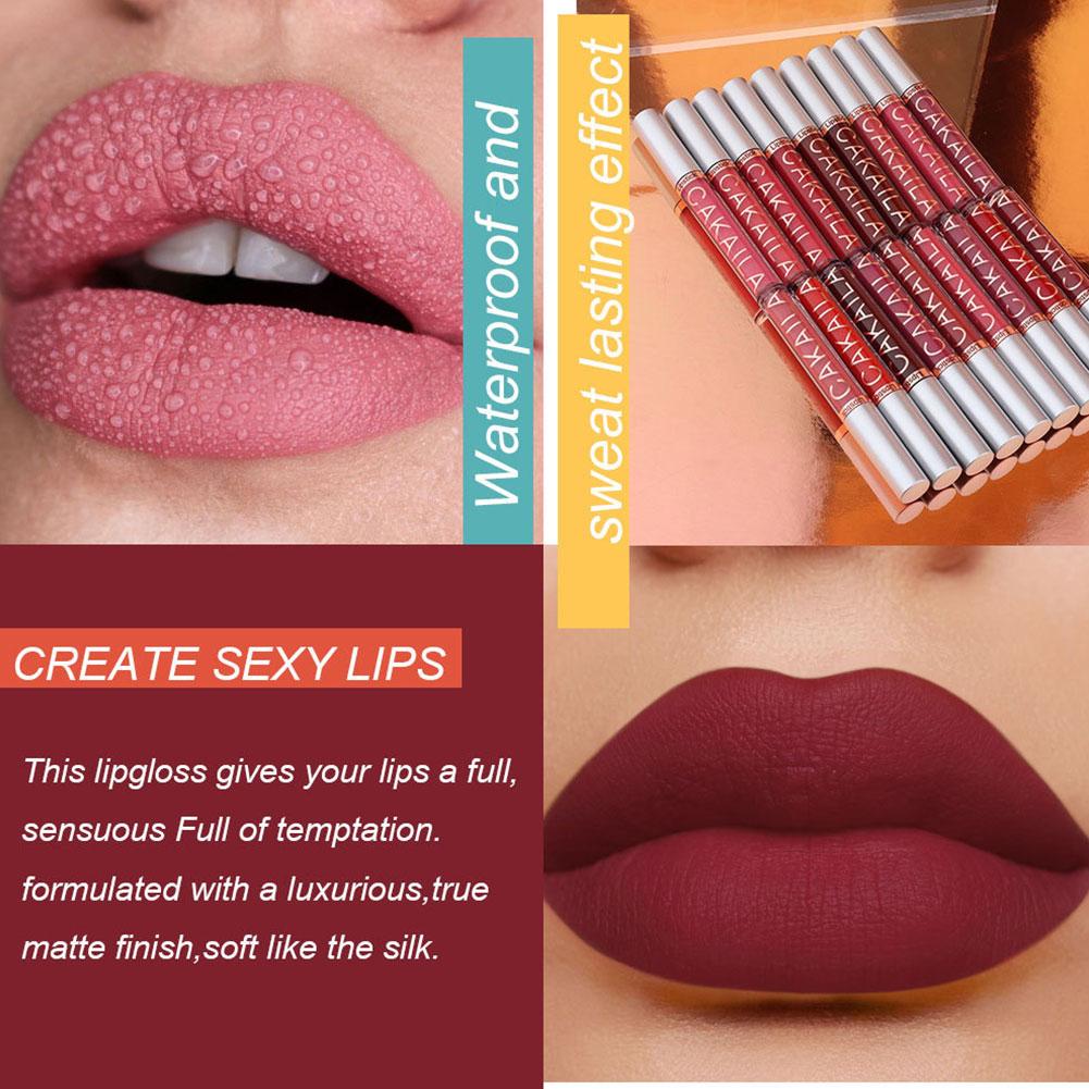 thumbnail image 4 of SGACAI Lápiz labial mate brillo de labios de larga duración aterciopelado brillo de labios mujeres y niñas, 4 of 7