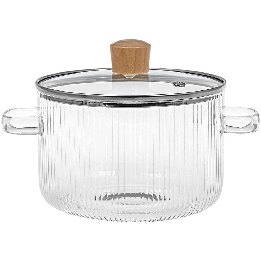 thumbnail image 5 of SGACAI Olla de vidrio para cocinar EIRZNGXQ con tapa, olla de vidrio de borosilicato resistente al calor para cocina, olla para cocinar en estufa con tapa y asa, olla para cocinar a fuego lento, ol, 5 of 7