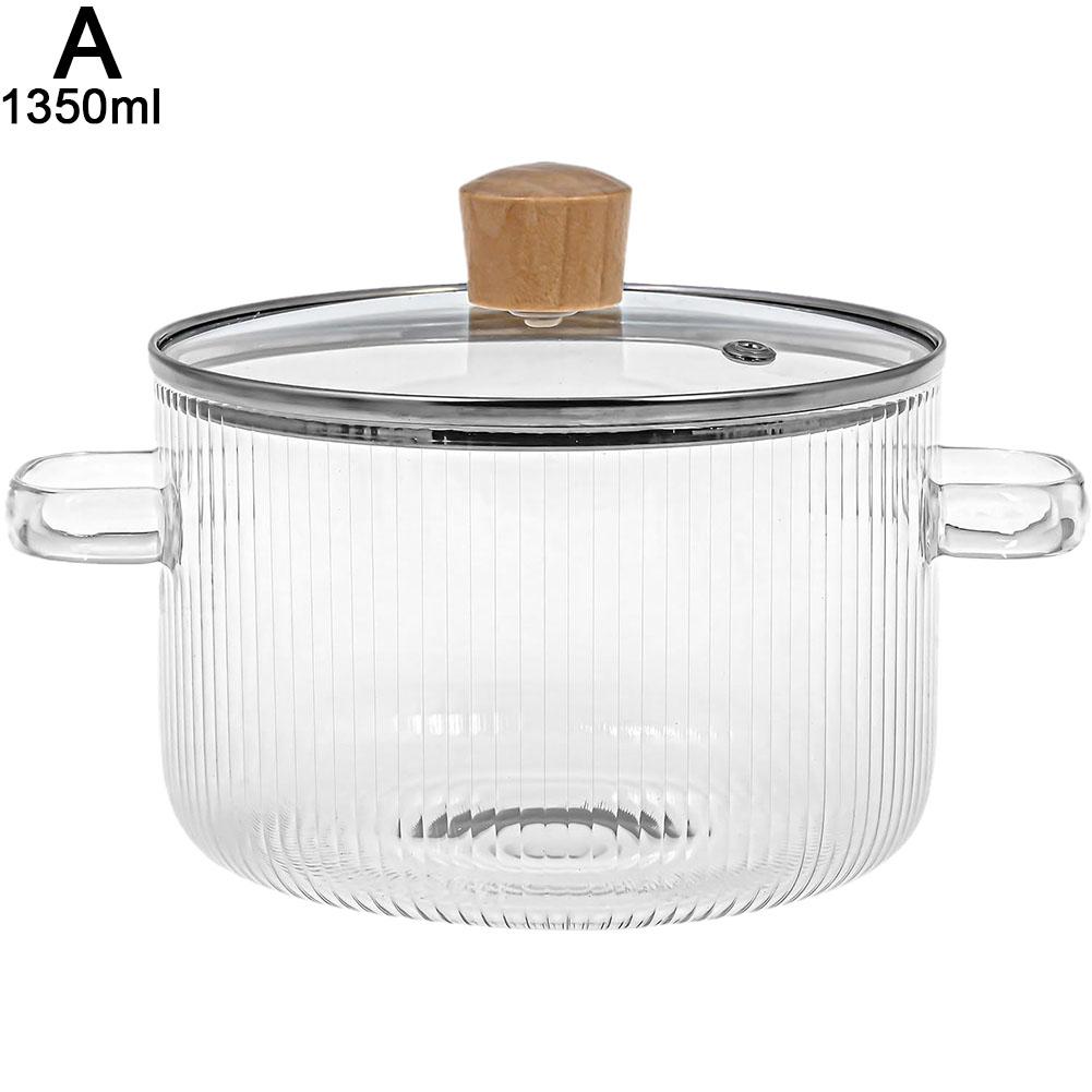thumbnail image 3 of SGACAI Olla de vidrio para cocinar EIRZNGXQ con tapa, olla de vidrio de borosilicato resistente al calor para cocina, olla para cocinar en estufa con tapa y asa, olla para cocinar a fuego lento, ol, 3 of 7
