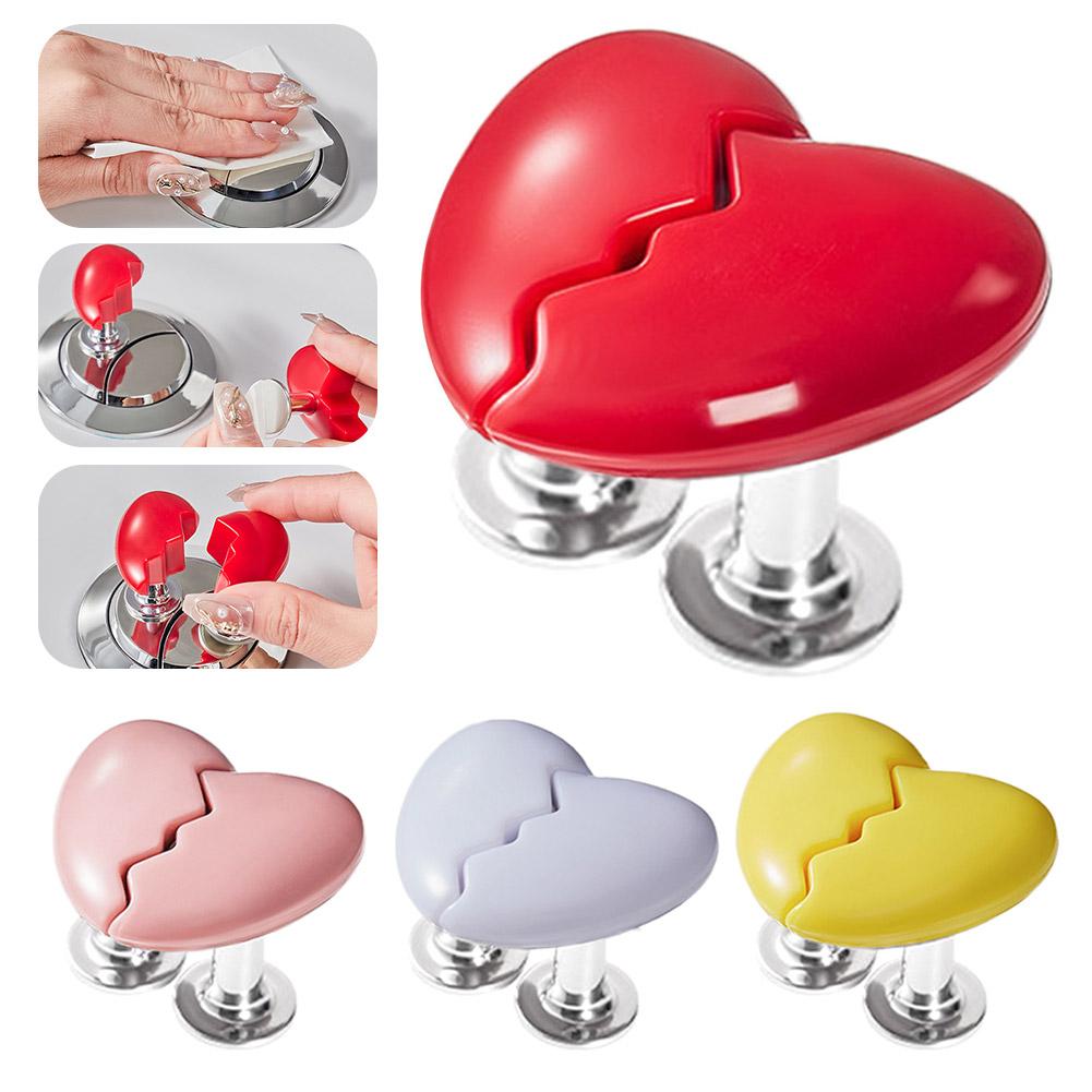 thumbnail image 3 of SGACAI Botón pulsador para inodoro con forma de corazón, manija para gabinete, interruptor de agua, Push Assista D7A &☆, 3 of 7