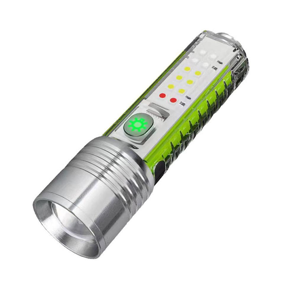 thumbnail image 4 of SGACAI Linterna LED con zoom para acampar y hacer senderismo, lámpara de trabajo recargable por USB, 4 of 7