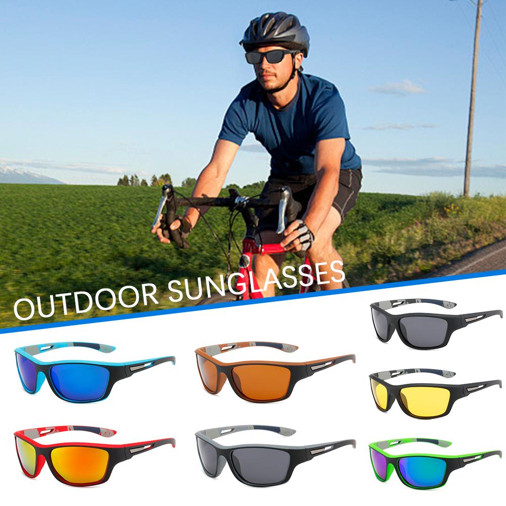 thumbnail image 2 of Ruifaya Gafas de sol polarizadas cuadradas retro para deportes, conducción, ciclismo, UV400, pesca, NUEVAS, 2 of 7