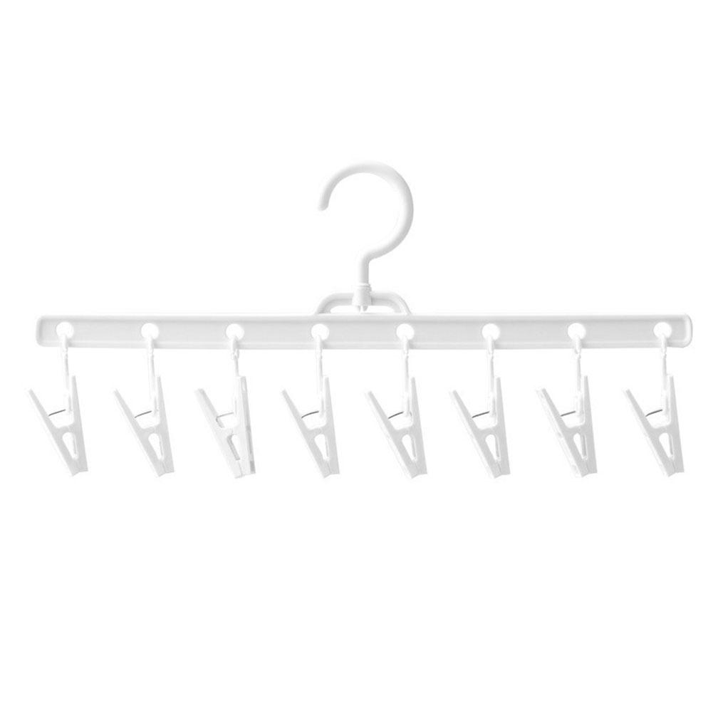 thumbnail image 5 of Wartleves Percha portátil multifuncional con 8 pinzas, resistente al viento, para ropa, calcetines y ropa interior, 5 of 7