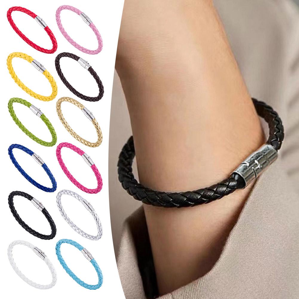 thumbnail image 3 of Wartleves Conjuntos de pulseras de pareja Panova Conjunto de pulseras de pareja, cierre magnético trenzado❀, 3 of 7