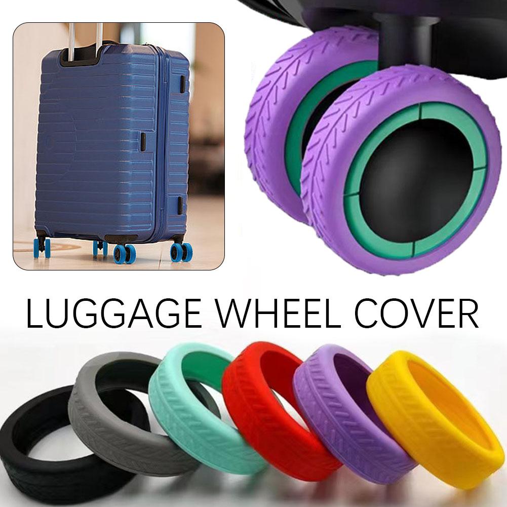 thumbnail image 4 of SGACAI Fundas para ruedas de equipaje, 4 piezas de fundas de silicona para ruedas de maleta, a prueba de golpes, 4 of 7